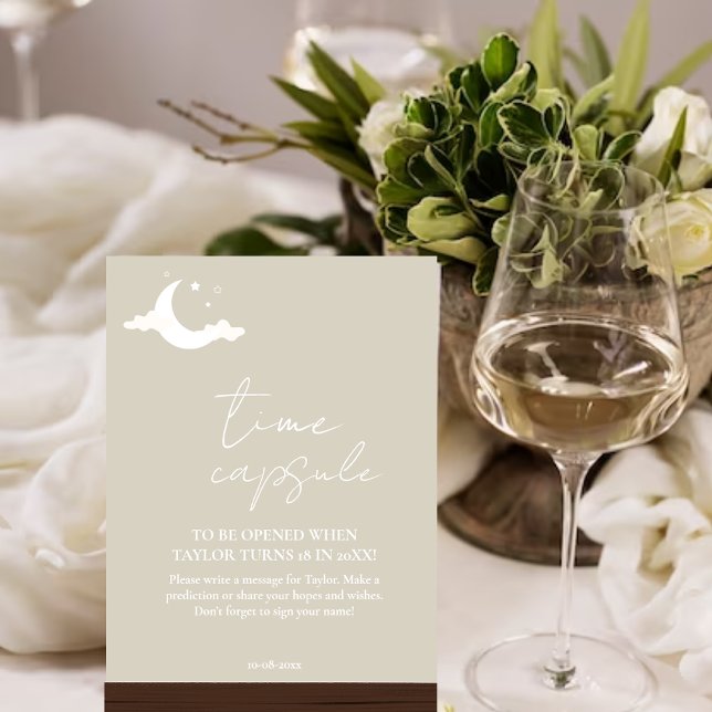 Minimalistische rustikale Babydusche Zeitschrift K Poster (Von Creator hochgeladen)