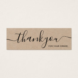 Minimalistische rustikale Kraft Danke, Beilage bes