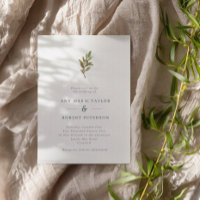 Minimalistische Rustikale Olive Branch Hochzeit