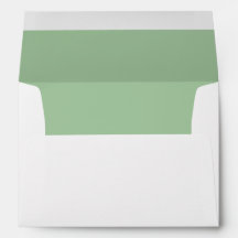 Minimalistische Sage Green Monogram Note Card