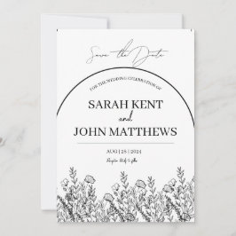 Minimalistische Save the Date Einladung