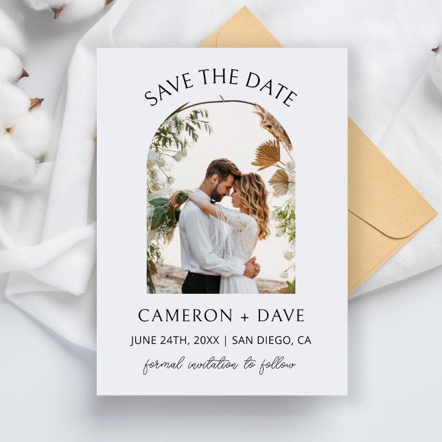 Minimalistische Save the Date Hochzeitspartei Einladung (Von Creator hochgeladen)