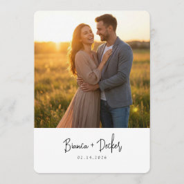Minimalistische Save-The-Date-Karte Save The Date
