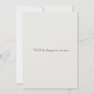 Minimalistische Save the Date QR Code Wedding Card Dankeskarte