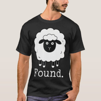 Minimalistische Schaf-Christen-Psalm-Lamm-Glaube T-Shirt