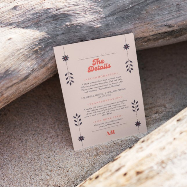 Minimalistische schicke Ästhetik Elegante Hochzeit Begleitkarte (Von Creator hochgeladen)