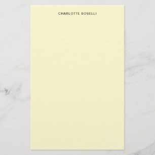 Minimalistische Schlichte Berufliche Creme Briefpapier