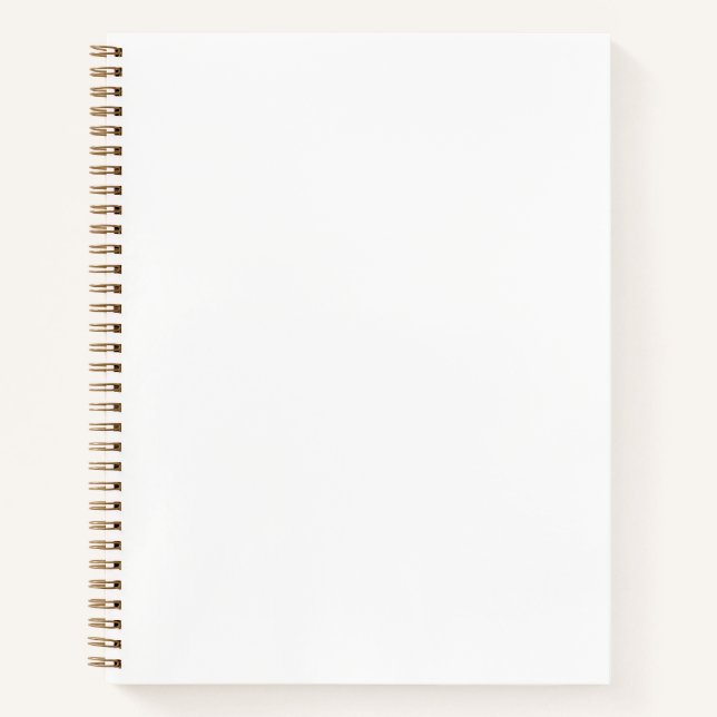 Minimalistische, schlichte, kräftige Farbe Notizbuch (Vorderseite)