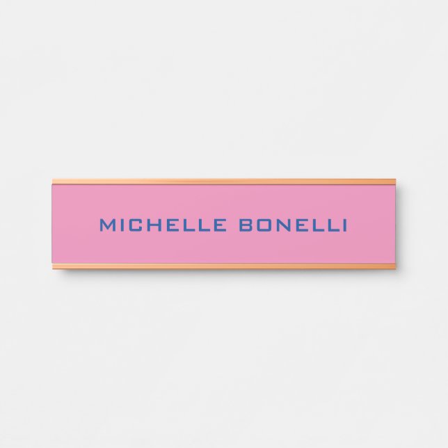 Minimalistische Schlichte Legitimation Moderne Türschild (Vorderseite )