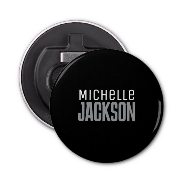 Minimalistische Schlichte Meldung Flaschenöffner (Vorderseite)