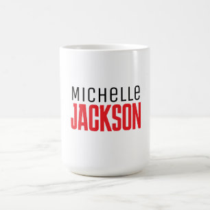 Minimalistische Schlichte Meldung Kaffeetasse