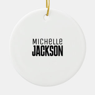 Minimalistische Schlichte Meldung Keramik Ornament