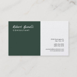 Minimalistische Schlichte, moderne Premium Pearl Visitenkarte