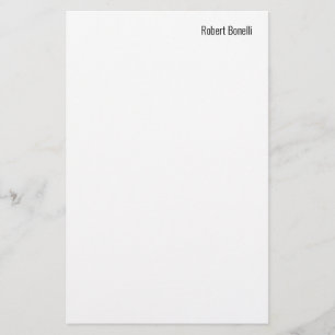 Minimalistische Schlichte, moderne Standardgröße Briefpapier