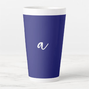 Minimalistische Schlichte Monogram Milchtasse