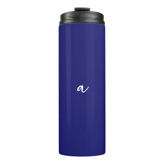 Minimalistische Schlichte Monogram Thermosbecher (Vorderseite)