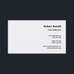 Minimalistische Schlichte Weiß-Moderne Visitenkarte<br><div class="desc">Sie können die Schriftart und Farben leicht ändern. Sie können auch Ihr Logo und das Hintergrundbild hinzufügen,  wie Sie möchten.</div>