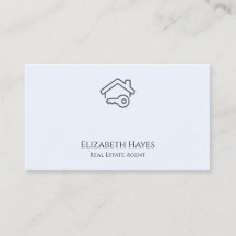 Minimalistische Schlüssel- und Haus-Symbol-Linienk