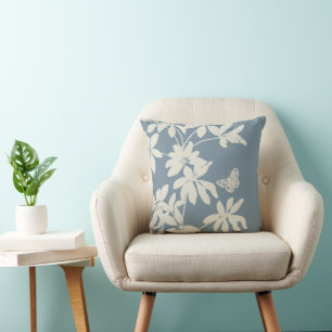Minimalistische Schmetterlinge Botanische Silhouet Kissen