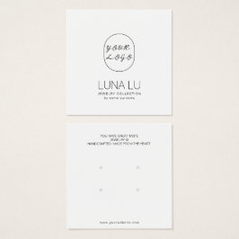 Minimalistische Schmuckkarte