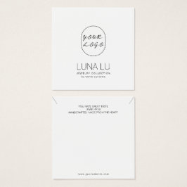 Minimalistische Schmuckkarte