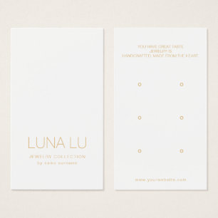 Minimalistische Schmuckkarte
