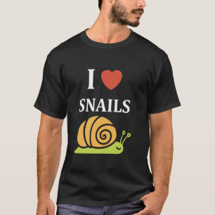 Minimalistische Schnecken Tiere Hübsche kleine Lie T-Shirt