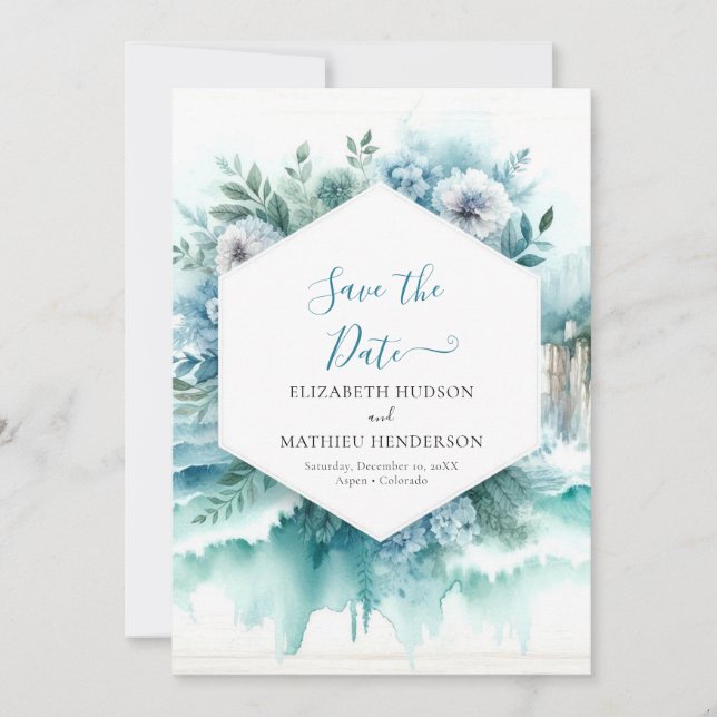 Minimalistische schöne Schönheitsfeier Save The Date (Vorderseite)