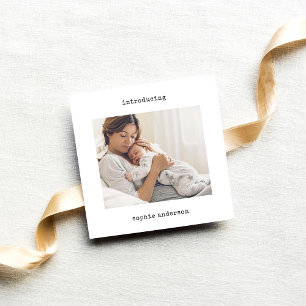 Minimalistische Schreibmaschine Ankündigung von