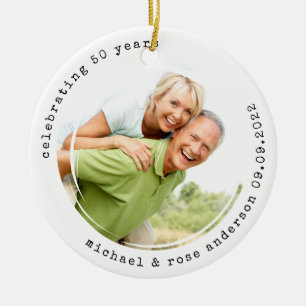 Minimalistische Schreibmaschine   Foto zum 50. Jah Keramik Ornament