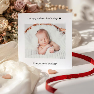 Minimalistische Schreibmaschine Frohen Valentins Feiertagskarte