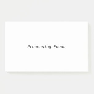 Minimalistische Schreibmaschine Post-it mit Fokus  Klebezettel