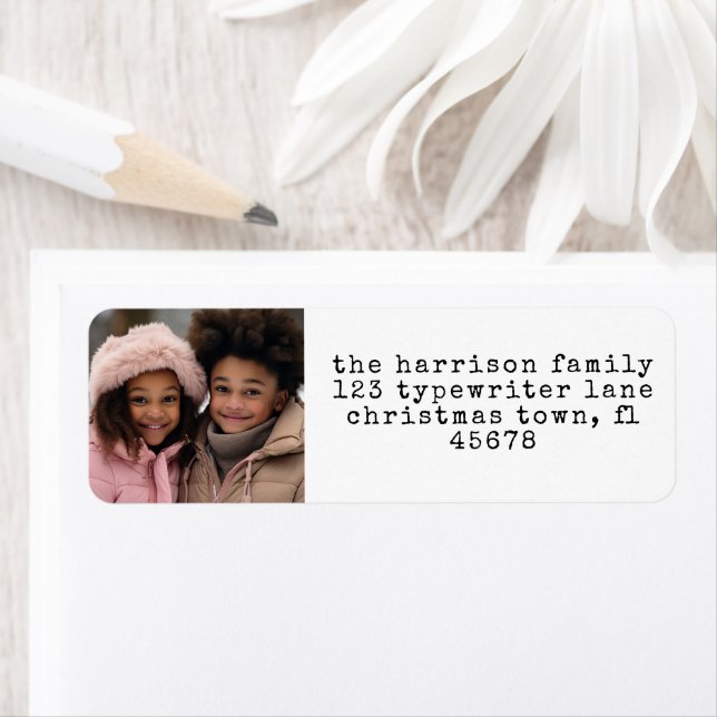 Minimalistische Schreibmaschine Weihnachts-Rücksen (Insitu)