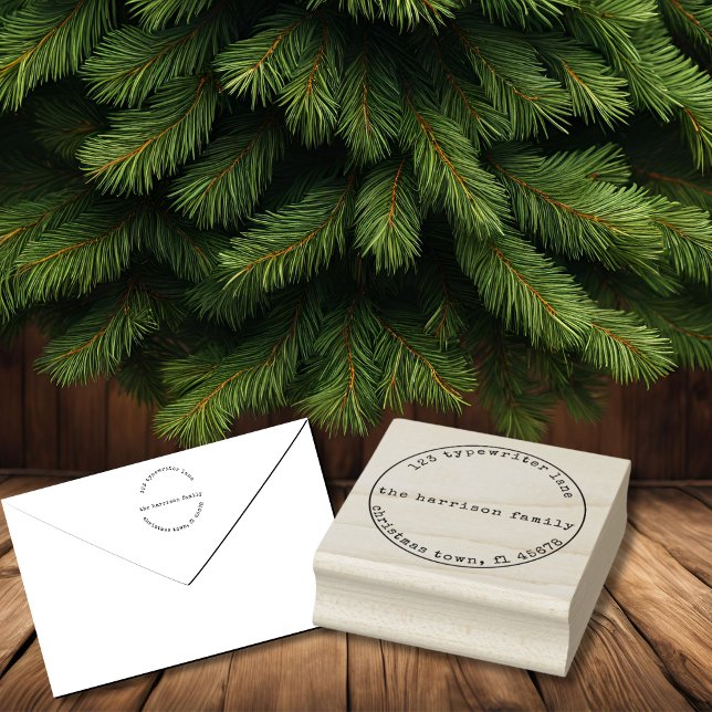 Minimalistische Schreibmaschine Weihnachtsbaum Bri Gummistempel (Von Creator hochgeladen)
