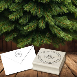 Minimalistische Schreibmaschine Wood Art Briefmark Gummistempel