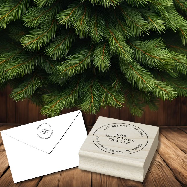 Minimalistische Schreibmaschine Wood Art Briefmark Gummistempel (Von Creator hochgeladen)