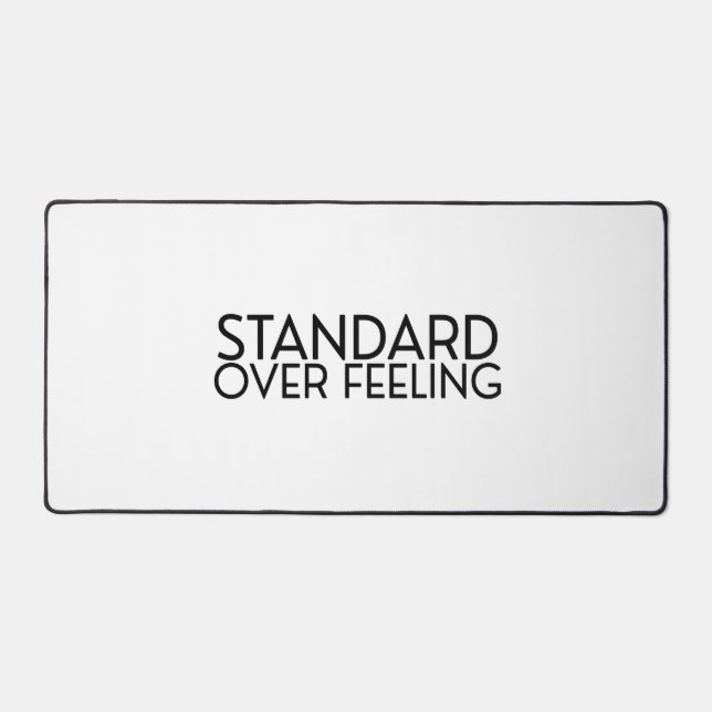 Minimalistische Schreibtischunterlage 'Disziplin s (Vorderseite)