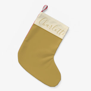 Minimalistische Schrift-Typografie Personalisierte Kleiner Weihnachtsstrumpf