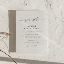 Minimalistische Schriftart Wir machen Hochzeitsein
