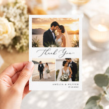 Minimalistische Schriftfoto-Collage-Hochzeit