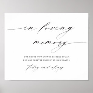 Minimalistische Schriftzug-Hochzeits-Tafel 'In Lie Poster