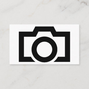 Minimalistische Schwarz-Weiß-Fotografie Visitenkarte