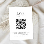 Minimalistische Schwarz-Weiß-Hochzeit RSVP Karte<br><div class="desc">Moderne Hochzeitskarten mit minimalistischem Typografie-Design in Schwarz-Weiß-Farbe.</div>