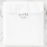 Minimalistische Schwarz-Weiß-Hochzeit