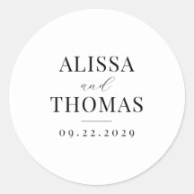 Minimalistische Schwarz-Weiß-Hochzeit