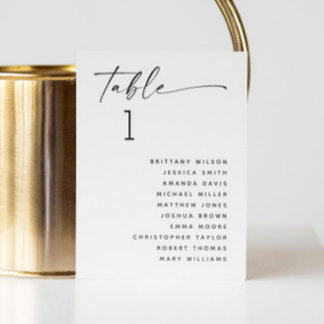 Minimalistische Schwarz-Weiß-Hochzeitskarte Einladung