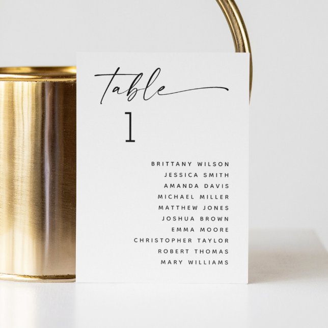 Minimalistische Schwarz-Weiß-Hochzeitskarte Einladung (Von Creator hochgeladen)