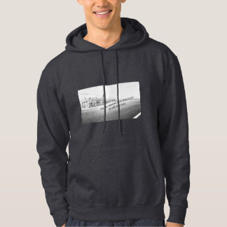 Minimalistische Schwarz-Weiß-Inspirationswandkunst Hoodie