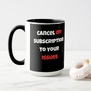 Minimalistische Schwarz-Weiß-Zitat-Tasse - Kündige Tasse