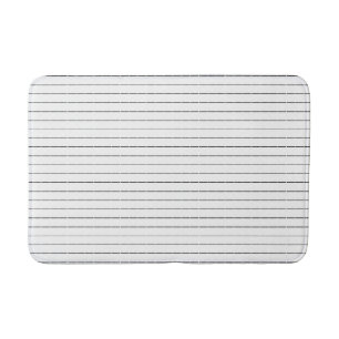 Minimalistische Schwarz-weiße Bindestrichmuster Badematte